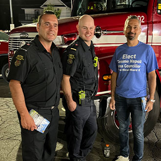 Volunteer Fire Fighters at Midnight Madness